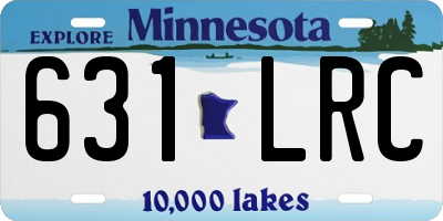 MN license plate 631LRC