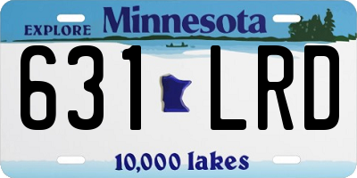 MN license plate 631LRD
