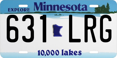MN license plate 631LRG