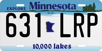 MN license plate 631LRP