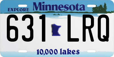 MN license plate 631LRQ