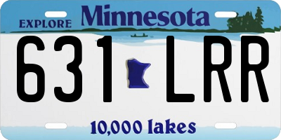 MN license plate 631LRR