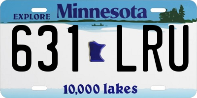 MN license plate 631LRU