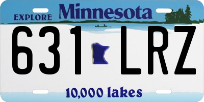 MN license plate 631LRZ