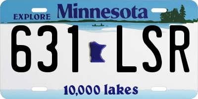 MN license plate 631LSR