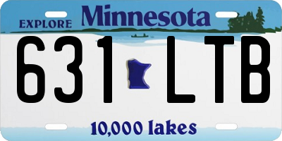 MN license plate 631LTB
