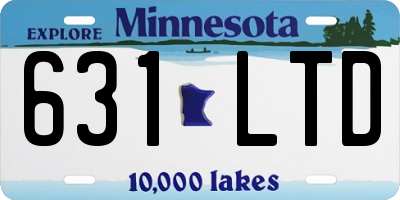 MN license plate 631LTD