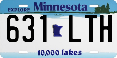 MN license plate 631LTH