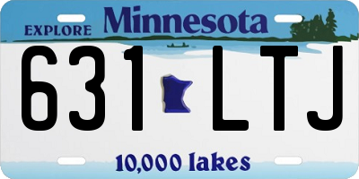 MN license plate 631LTJ