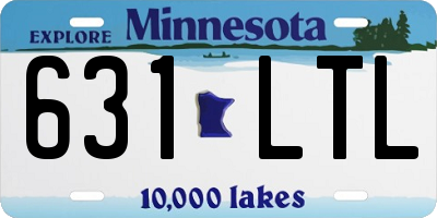 MN license plate 631LTL
