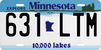 MN license plate 631LTM
