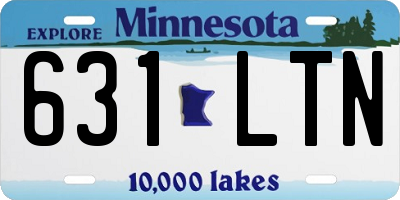 MN license plate 631LTN