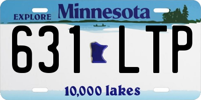 MN license plate 631LTP