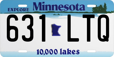 MN license plate 631LTQ
