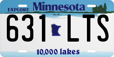 MN license plate 631LTS