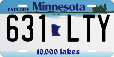 MN license plate 631LTY