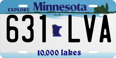 MN license plate 631LVA