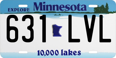 MN license plate 631LVL