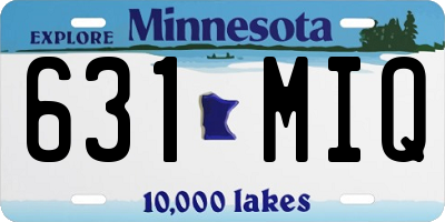 MN license plate 631MIQ