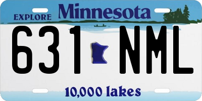 MN license plate 631NML