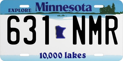 MN license plate 631NMR