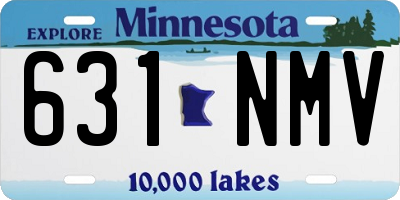 MN license plate 631NMV