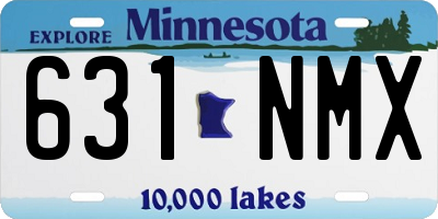 MN license plate 631NMX