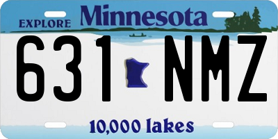 MN license plate 631NMZ