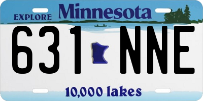 MN license plate 631NNE