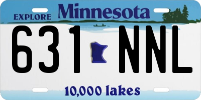 MN license plate 631NNL