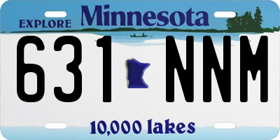MN license plate 631NNM