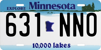 MN license plate 631NNO