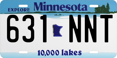 MN license plate 631NNT