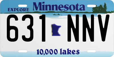 MN license plate 631NNV