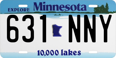MN license plate 631NNY