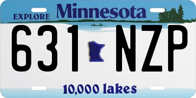 MN license plate 631NZP