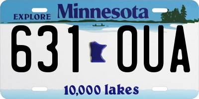 MN license plate 631OUA