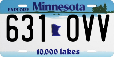 MN license plate 631OVV
