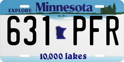 MN license plate 631PFR