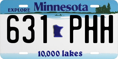 MN license plate 631PHH