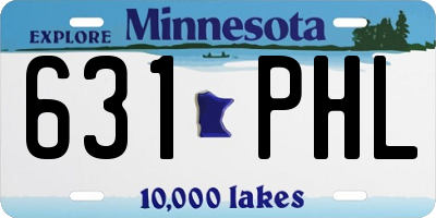 MN license plate 631PHL