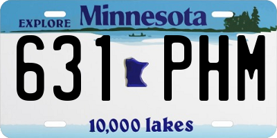 MN license plate 631PHM