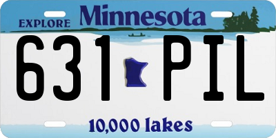 MN license plate 631PIL