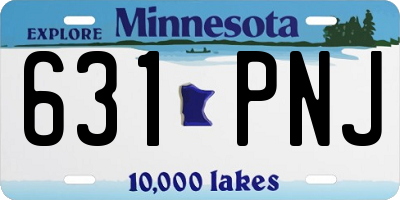 MN license plate 631PNJ