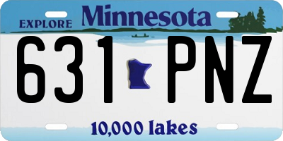 MN license plate 631PNZ