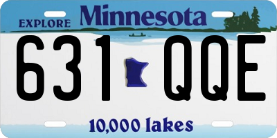 MN license plate 631QQE