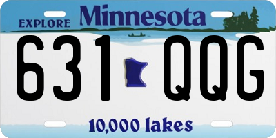 MN license plate 631QQG