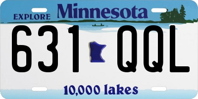 MN license plate 631QQL