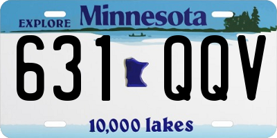 MN license plate 631QQV