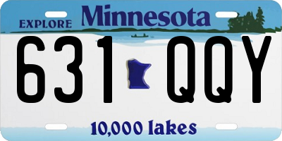 MN license plate 631QQY